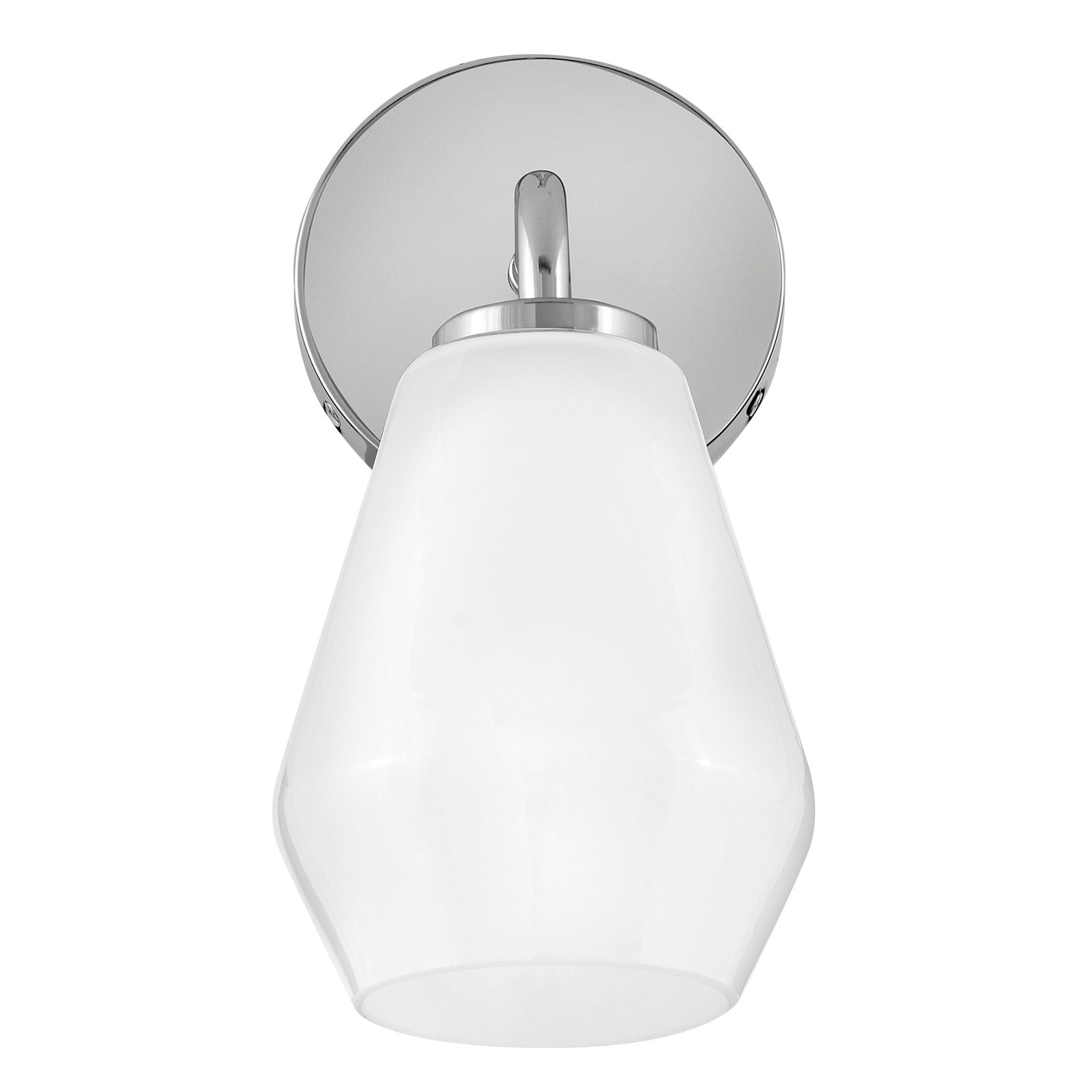 Carice Single Frosted Bath Sconce, Chrome
