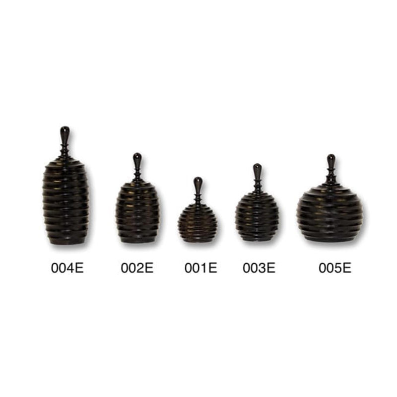 Ebony Wood Collection Wood Jar, Style Five