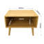 Knott 45cm W Solid Wood Bedside Table