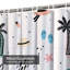 Rideau de douche imperméable PalmVibe avec 12 crochets-1940236171