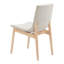 Ensemble de 2 chaises de salle à manger rembourrées et modernes