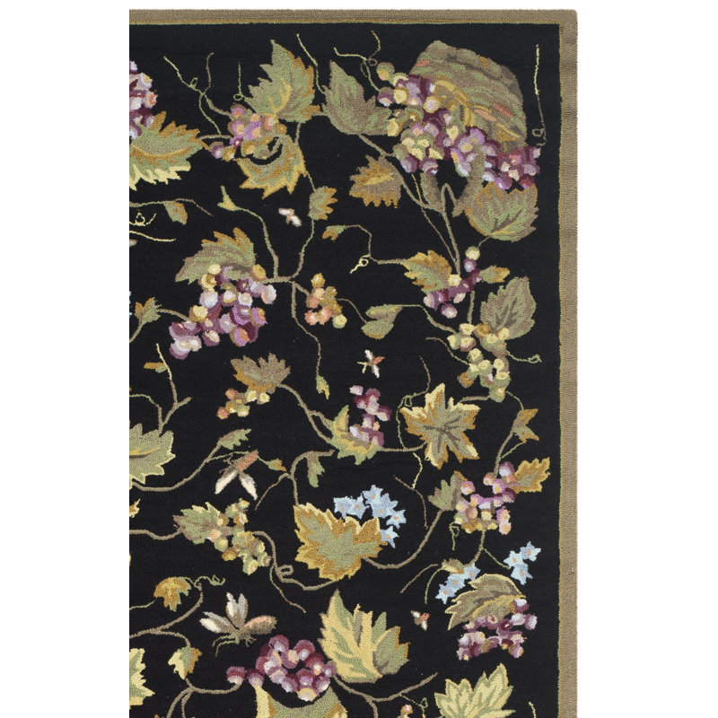 Tapis intérieur / extérieur floral crocheté à la main Olson, Rectangle 2 pi x 3 pi
