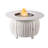 Belteau Round Aluminum Propane Smokeless Fire Pit Table with Hidden Fuel Tank-561189938