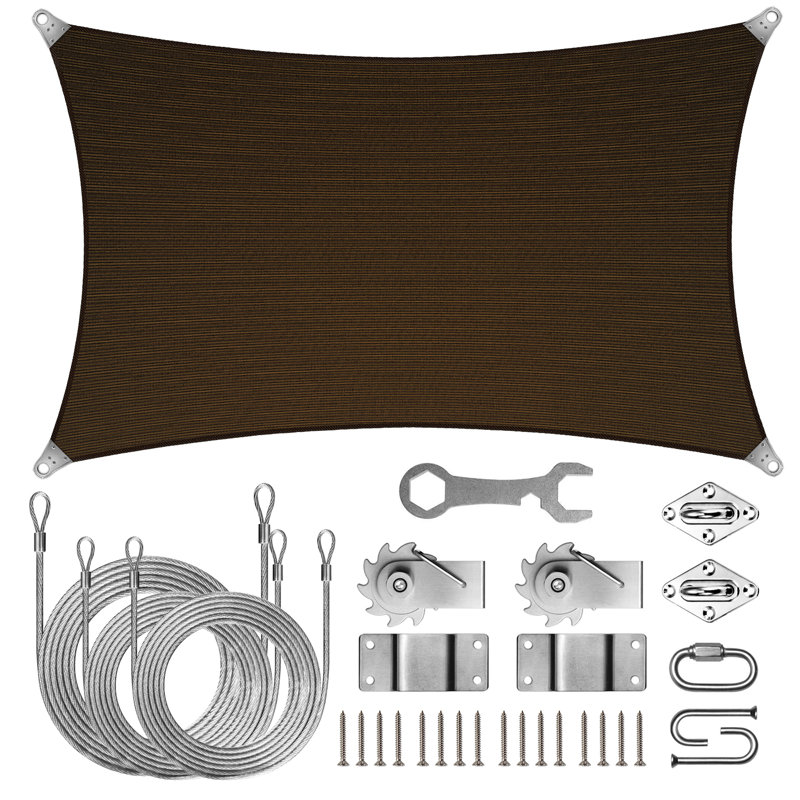 Voile d'ombrage royal Royal, 22 pi x 20 pi, Brun