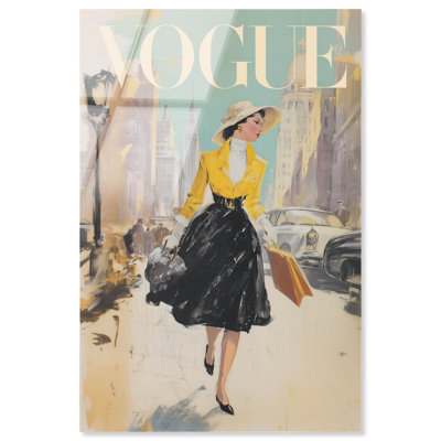 New York Shopping Cover Acrylic Print Glam Art Prints by Art Remedy