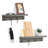 Casablanca 2 Piece Paulownia Solid Wood Floating Shelf with Hooks