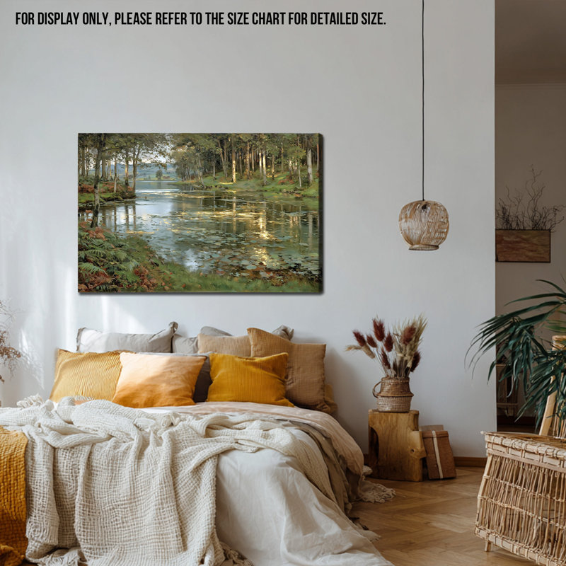 Art mural grand paysage panoramique, H 32 po x l 48 po