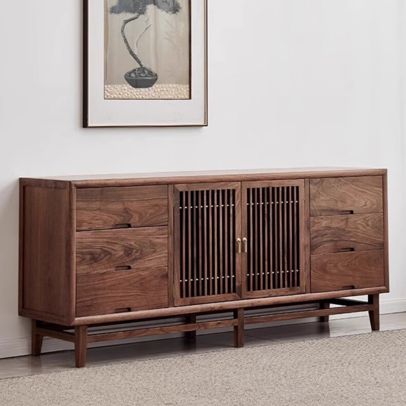 Buffet mural rétro et simple, H 31,5 po x l 70,87 po x P 17,72 po