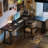 Modern and simple black L-shaped corner desk-2144309089-2144309092