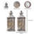 10.5'' Gray Battery Powered Cordless Lamps Table Lamp Set