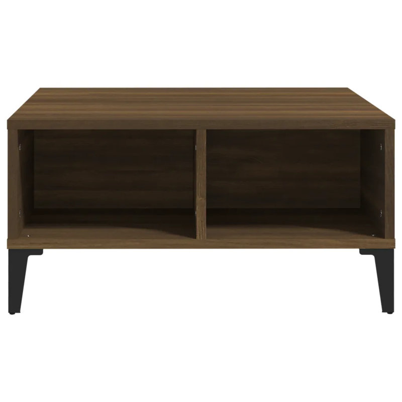 Alexzandre Four Leg Coffee Table with Storage, Brown