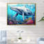 «Whale Tranquility Oasis» sur toile-398056848-398056860