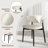 Modern Solid Wood Dining Chairs, Upholstered PU Leather Side Chairs, No Assembly Required For Kitchen, Living room-124881389