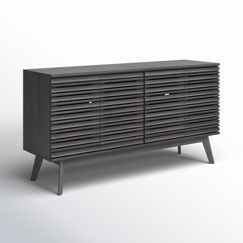 Daima 62.4'' Media Console, Distressed Black