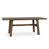 Lazar 78" Reclaimed Oak Dining Table In Brown