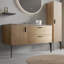 Meuble-lavabo autoportant pour salle de bain avec lavabo