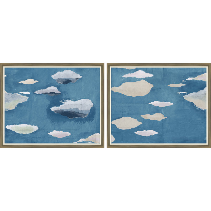 Cloudscape Diptych (Var. 1) Print by Paule Marrot
