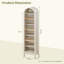 Armoire de rangement en bois d'ingénierie arquée 71 po H-1032443453-1038866597