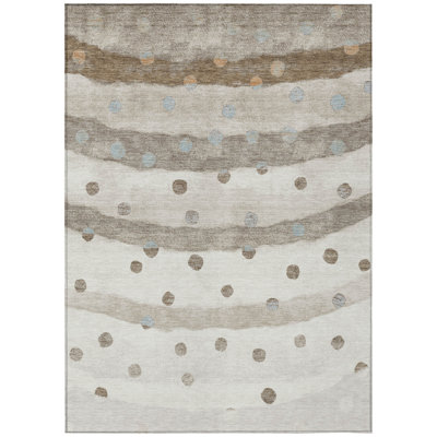 Machine Washable Indoor/Outdoor Chantille ACN2696 Stripes Rug