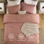 Édredon en coton avec jeté de lit et coussin décoratif, ensembles d'édredon Literie-110189444-110189447
