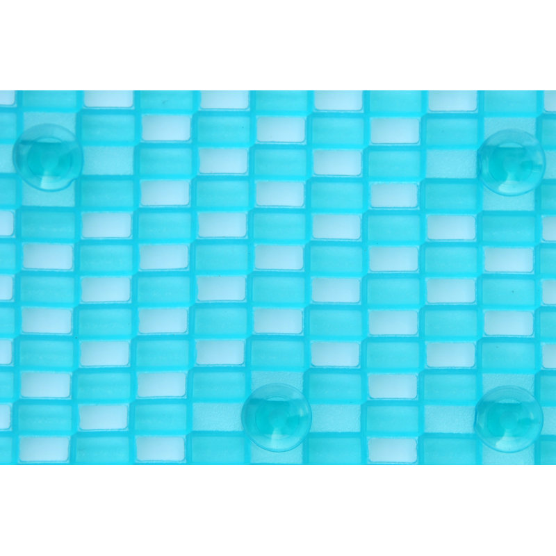 Tapis de douche antidérapant, Bleu