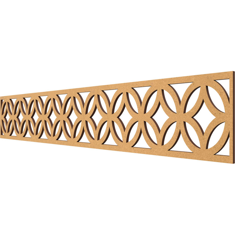 Moulure Crosby, H 8 po x l 46,625 po x P 0,375 po, Bois aggloméré brut