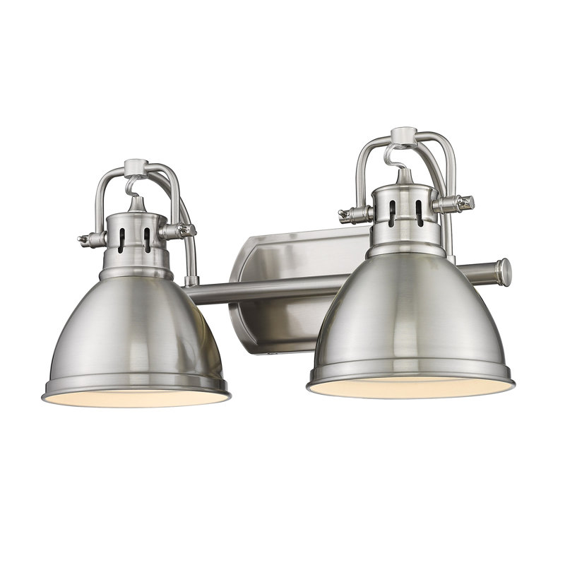Drakeford Vanity Light, Chrome, Chrome, 2 Lights
