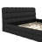 King Size Upholstered Platform Bed, Black