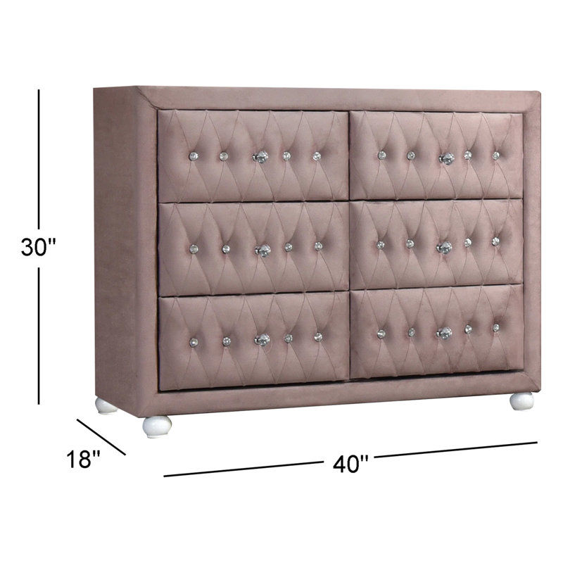 Humphery 40'' W 6 - Drawer Dresser