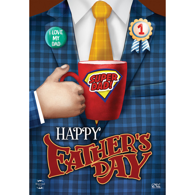 Drapeau de jardin Super Dad