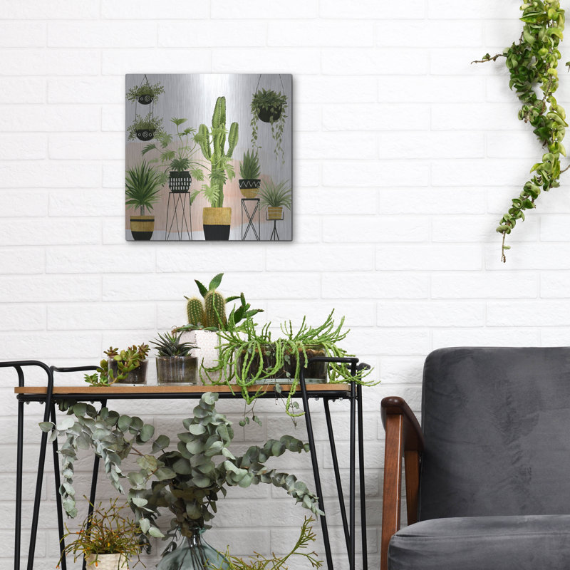 "Oasis d'intérieur I" par Grace Popp, H 12 po x l 12 po