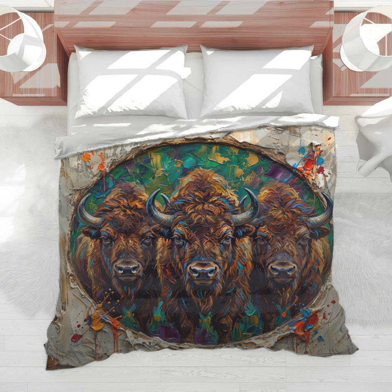 Édredon Three Buffaloes, Queen