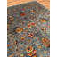 Tapis bleu original en laine et coton noué à la main