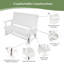 Banc oscillant 3 places en poly Lumber-431693600