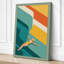 Diving Through Summer Modern - Wrapped Canvas-688350671-688350658