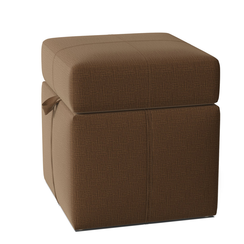 Preesall Upholstered Ottoman, Marlow Chocolate