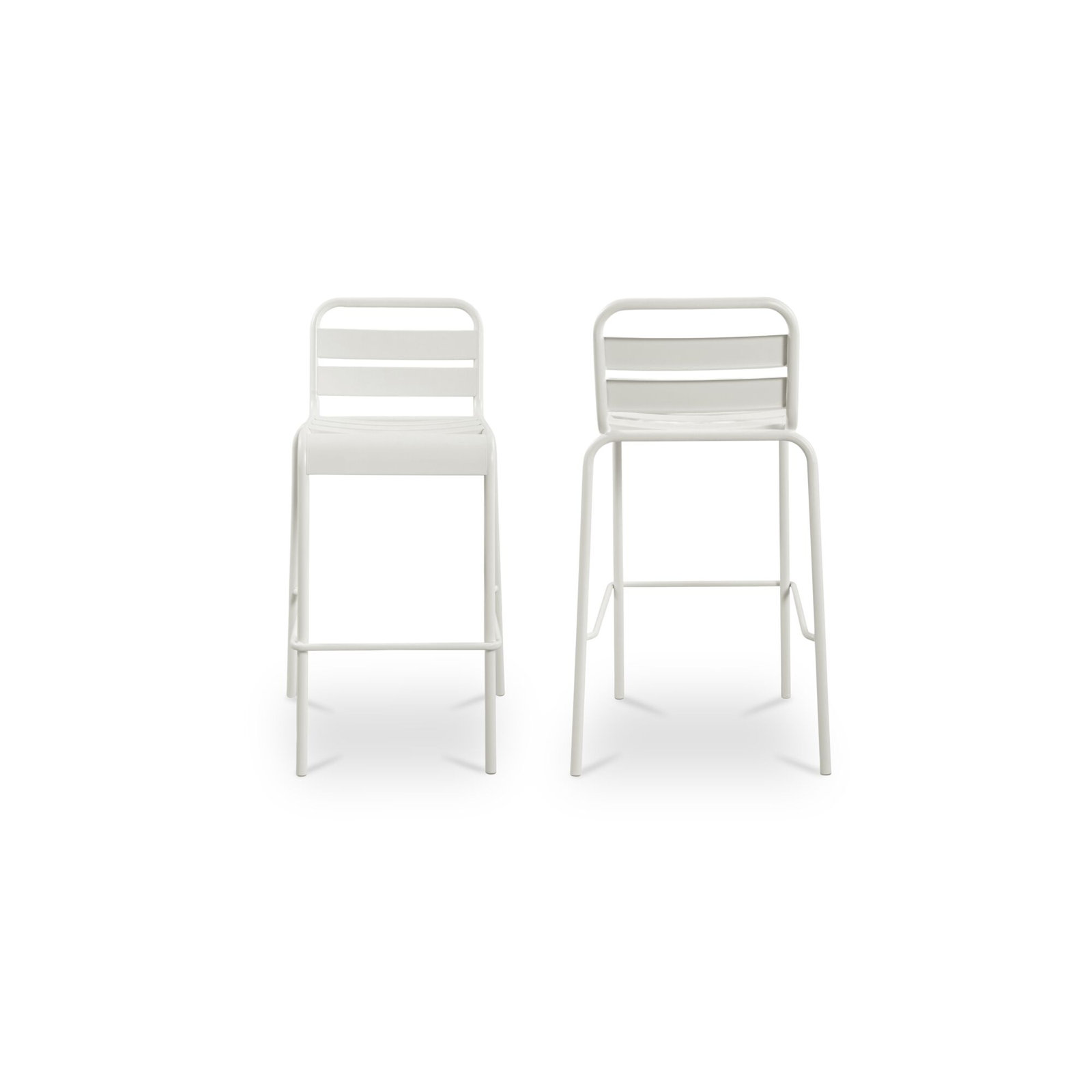 Patio Bar Stool, White