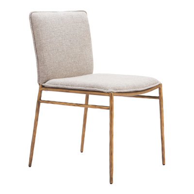 Chaise Morgun Nordvest beige et or