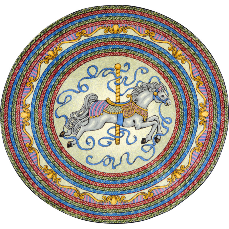 Tapis touffeté Carousel, Rond 5 pi 4 po
