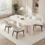 Chaise rembourrée moderne avec pieds en bois de noyer-963620764-963620765