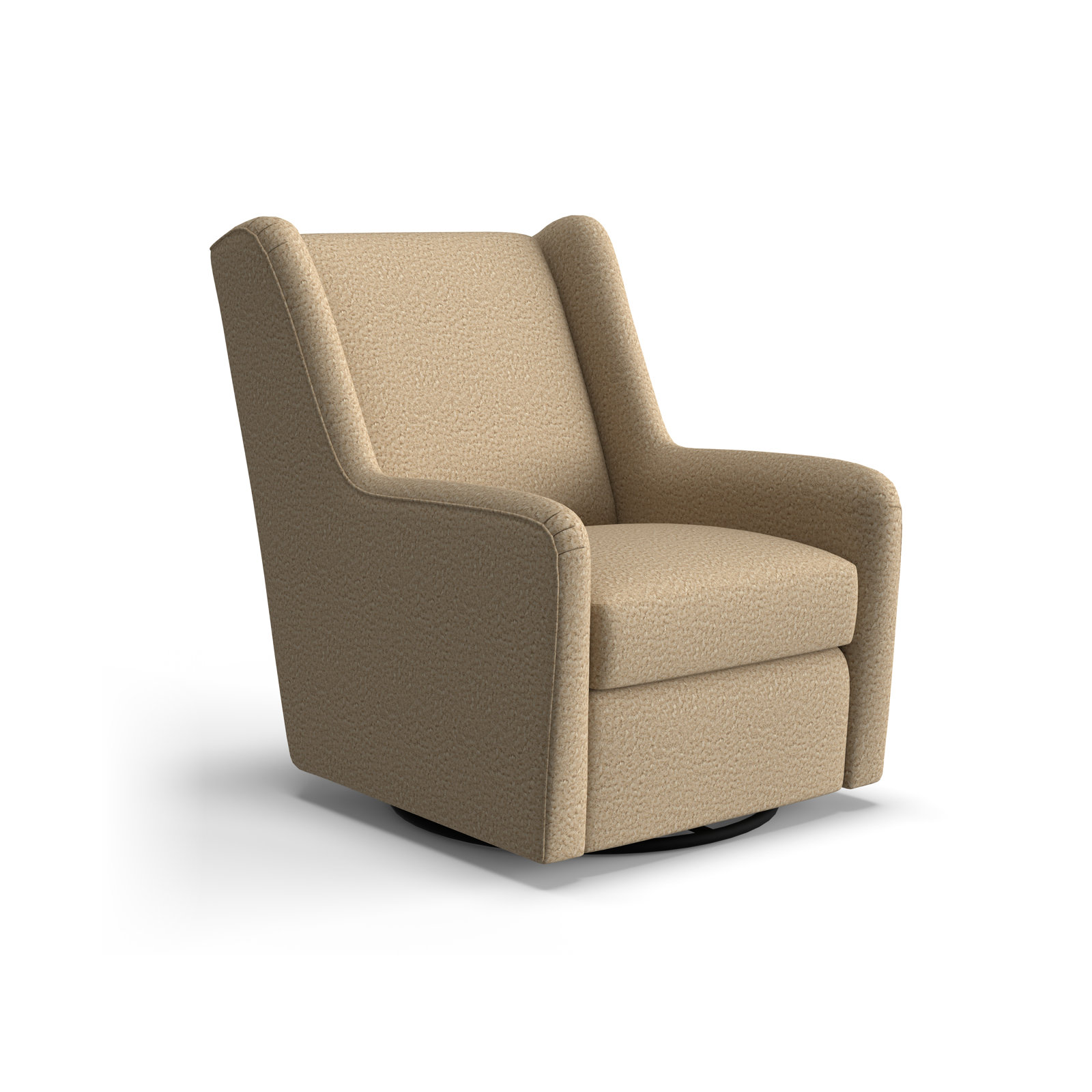 Miranda Upholstered Swivel Glider, Fiona Sand Performance