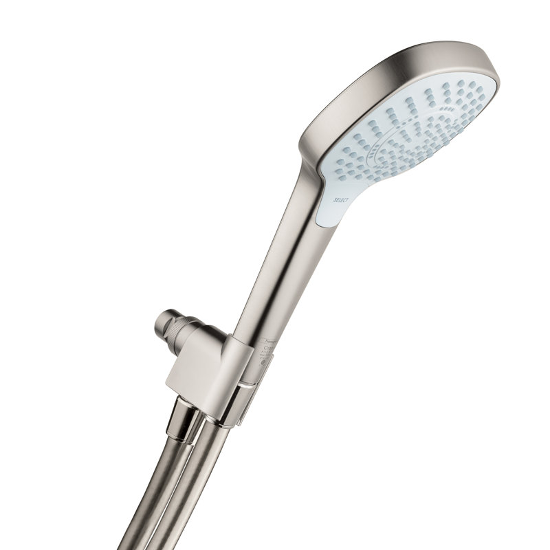 hansgrohe Croma Select E Croma Select E 110 3-Jet SAMSet, Brushed Nickel, 2.5 GPM