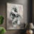 Sketchy Study Framed Print - Solid Wood-1302396025