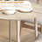 35" Small Kitchen Table, Collapsible Drop Leaf Table for Small Spaces, Round Folding Dining Table with Solid Wood Legs for Kitchen, Dining Room