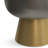 Anthony 14"W Antique Brass and Bronze Cast Aluminum Contemporary End Table, Assembled