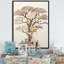 «Baobab Tree Beige Minimalisme IV», reproduction d'art sur toile-97170296-97170301