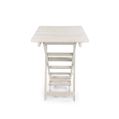 Summit Ridge Fully Assembled All-Weather Recycled HDPE Outdoor Folding Bar table