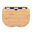 Bamboo Bed Table with Cushion Base Anti-Slip Plugs Laptop Tablet Folding Desk Sturdy Natural Bamboo Surface Bed Tray