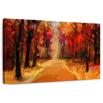 Sentier de la forêt d'Avery en automne