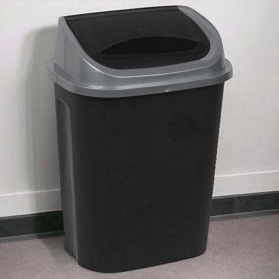 Plastic Swing Top Rubbish Bin